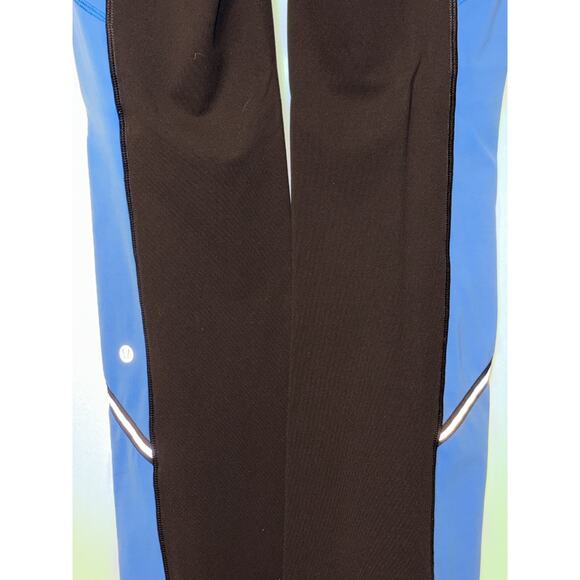 Lululemon Run Ice Queen Flare Pants 8 Beaming Blue Brushed Power Luxtreme Yoga - Picture 5 of 6